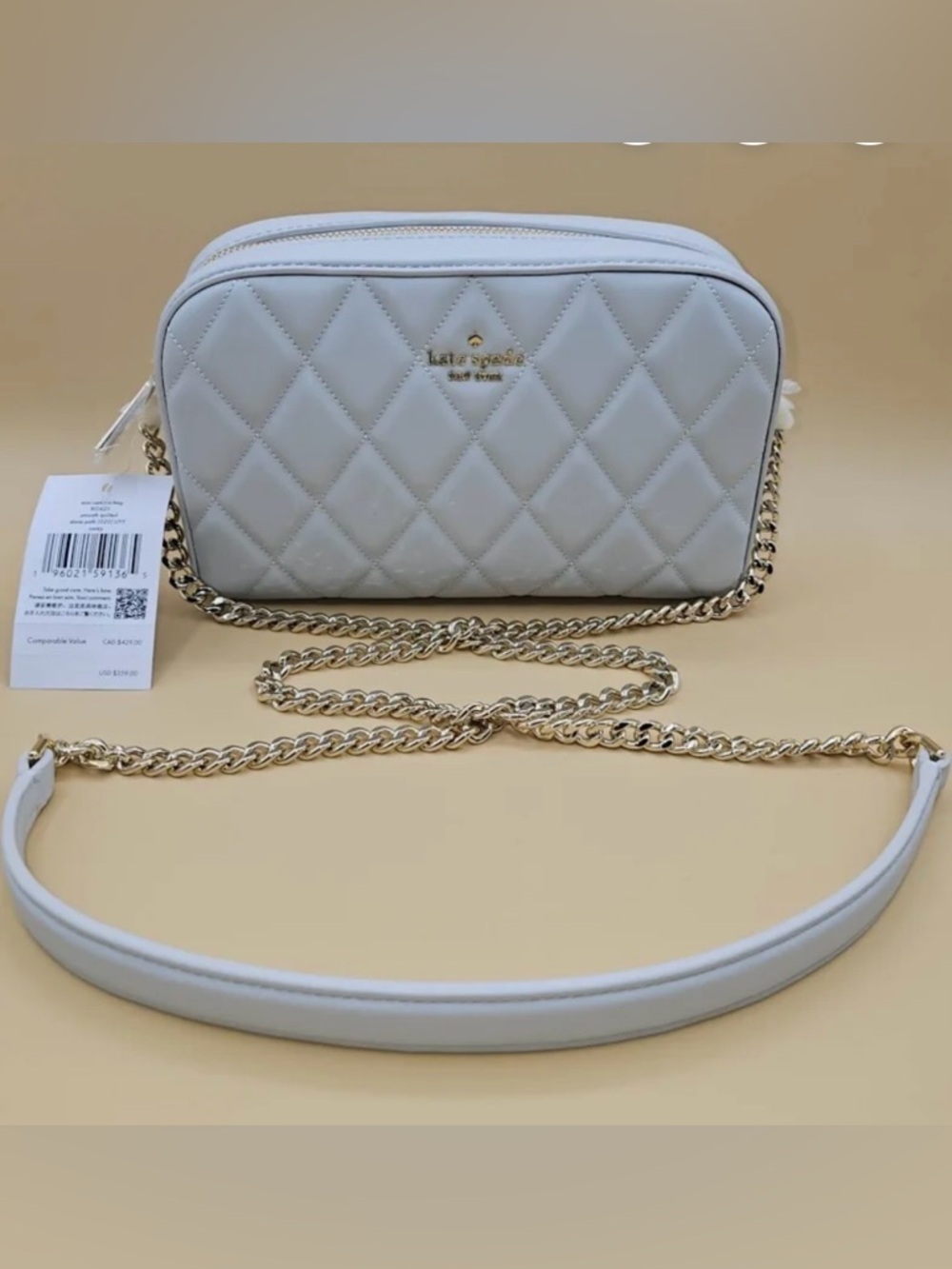 Kate Spade- Mini Carey Quilted Leather Camera Bag.